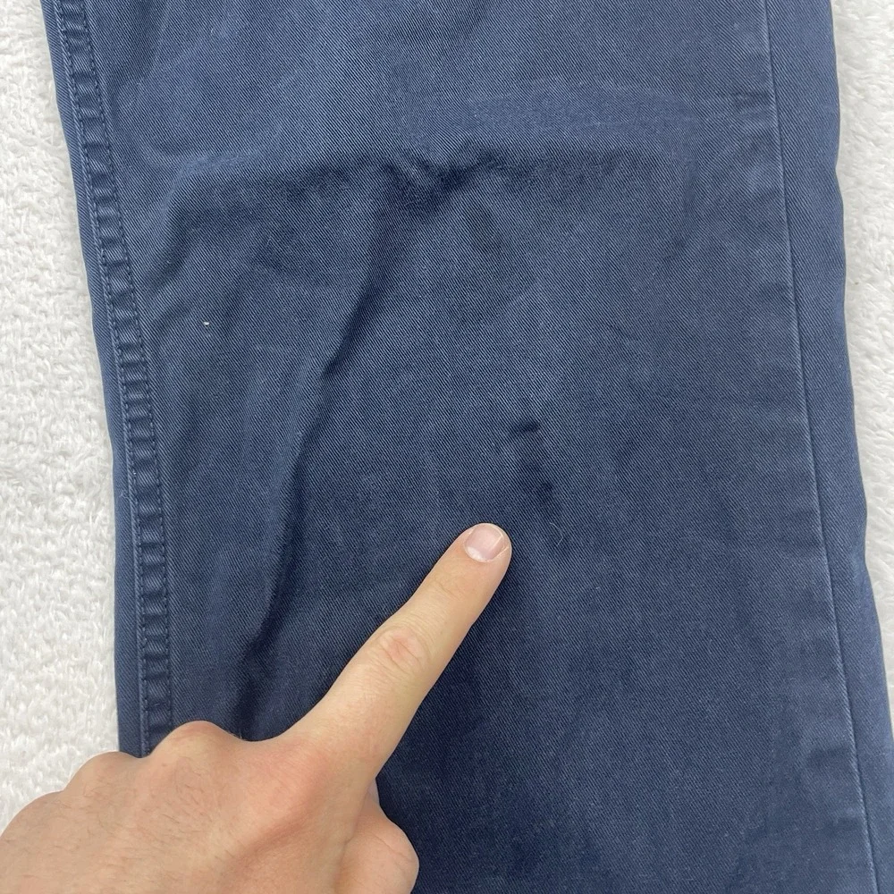 Polo‎ Ralph Lauren Mens Navy Blue Straight Leg Five Pocket Chino Pants 34x34